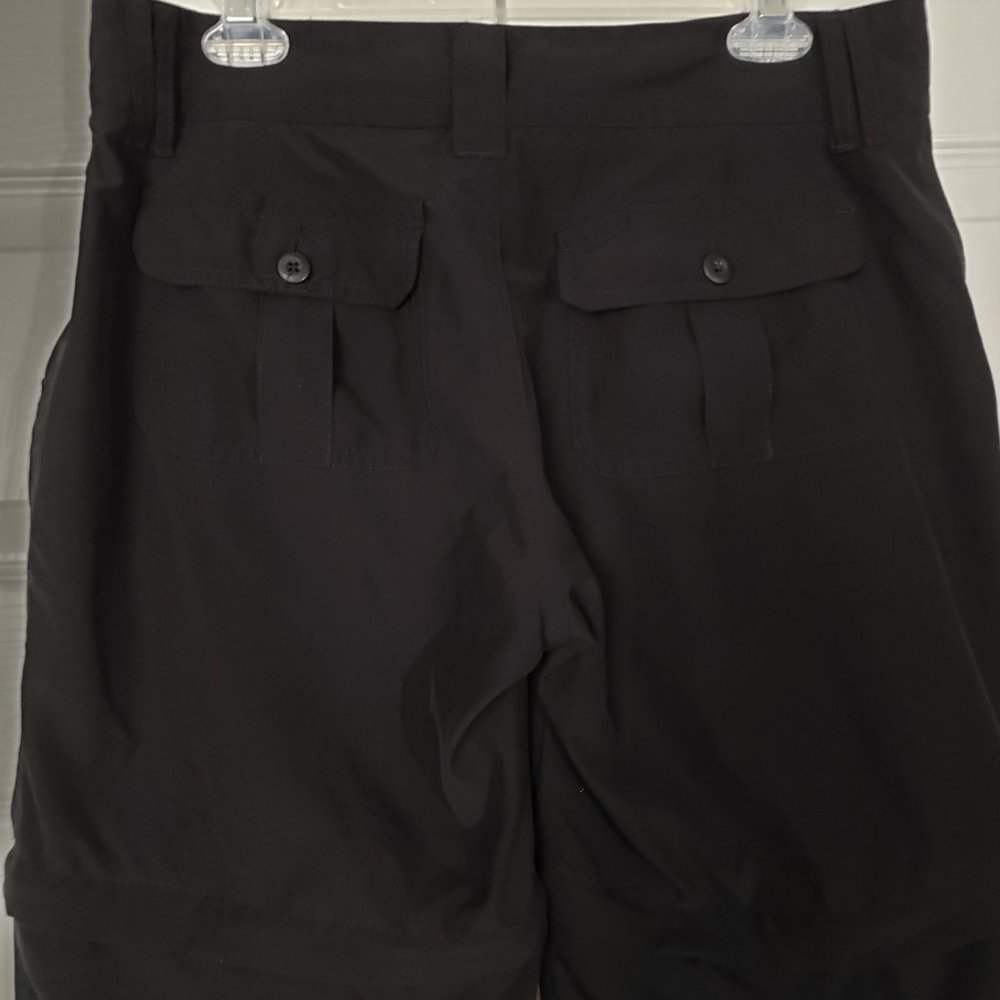 Black Convertible Rugged Exposure Hike Camp Convertible Pants Shorts, Size 10 - Picture 6 of 10